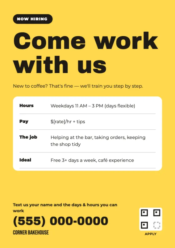 Part-time hiring preview