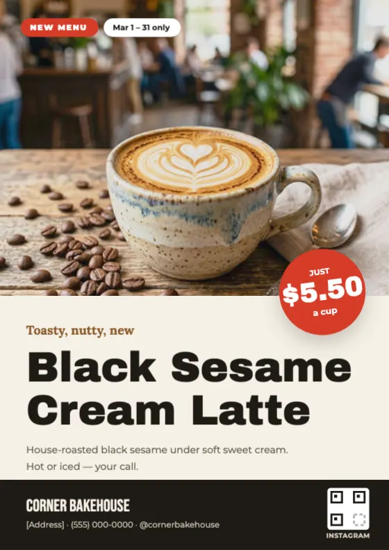 Photo new-menu flyer preview