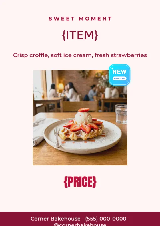 Sweet Croffle Dessert preview