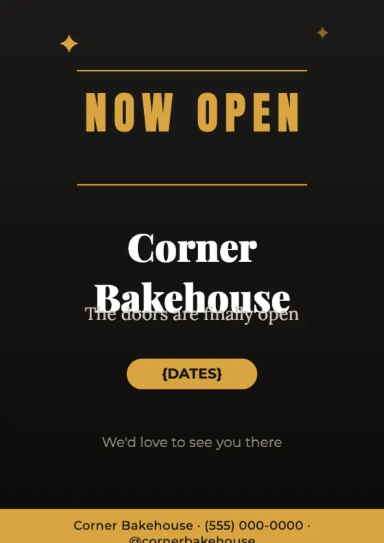 Black & Gold Grand Opening preview