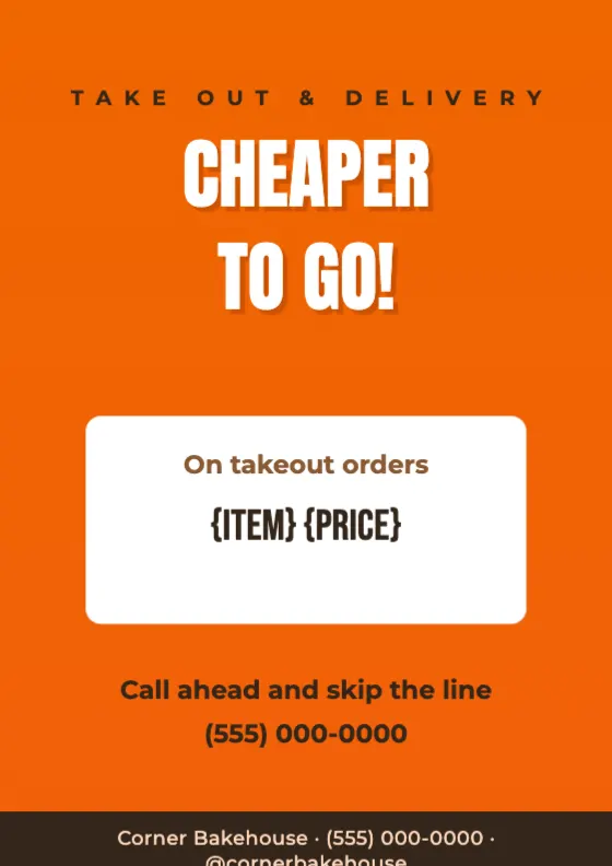 Takeout & Delivery preview