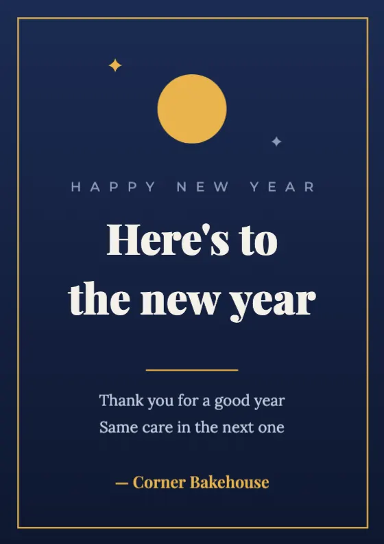 New Year Greeting preview