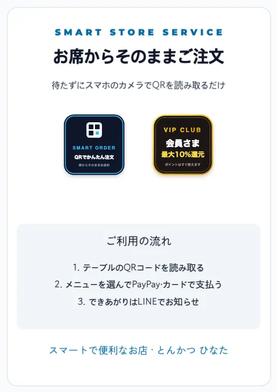 2026 スマートオーダー＆会員募集のプレビュー